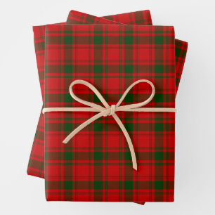 Clan MacQuarrie Tartan and Crest  Wrapping Paper Sheet