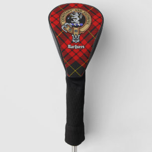 Clan MacQueen Crest over Tartan Golf Head Cover