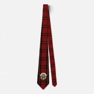 Clan MacQueen Tartan And Sporran Tie
