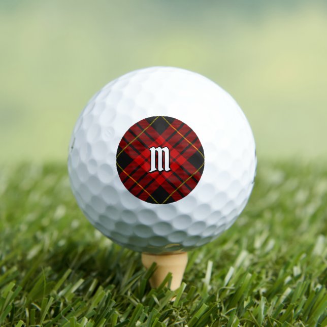 Clan MacQueen Tartan Golf Balls (Insitu Tee)