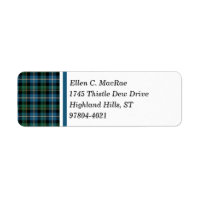 Clan MacRae Bright Blue and Green Hunting Tartan