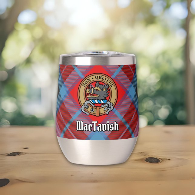 Clan MacTavish Crest over Tartan (Creator Uploaded)