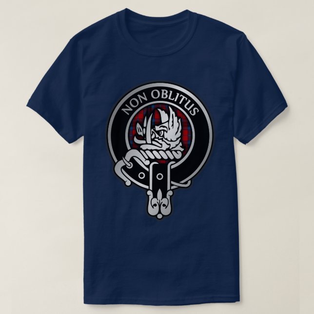 Clan MacTavish Crest Tartan 1 T-Shirt (Design Front)