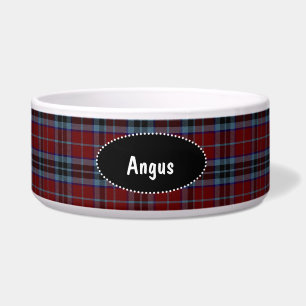 Clan MacTavish Plaid Custom Dog Bowl