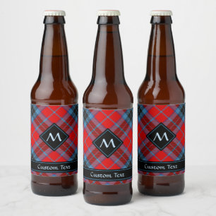 Clan MacTavish Tartan Beer Bottle Label