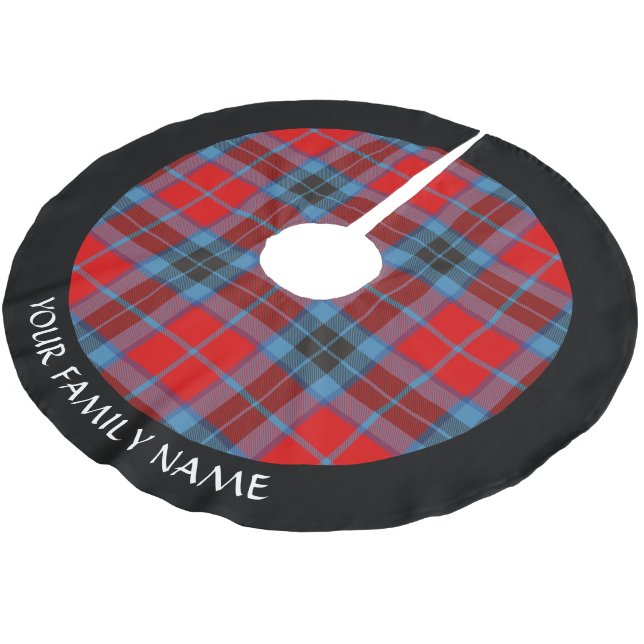 Clan MacTavish Tartan Brushed Polyester Tree Skirt (Angled)