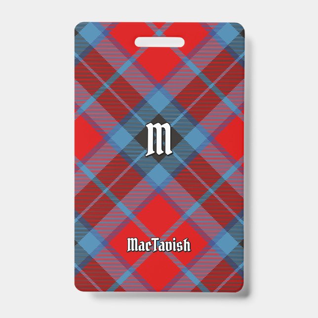 Clan MacTavish Tartan ID Badge (Front)
