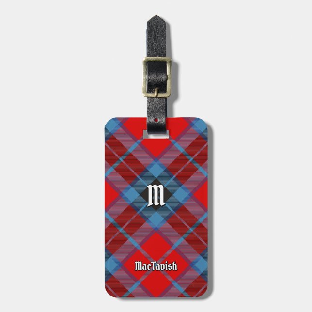 Clan MacTavish Tartan Luggage Tag (Front Vertical)