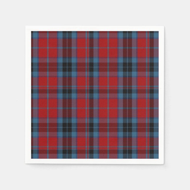 Clan MacTavish Tartan Plaid Napkin (Front)