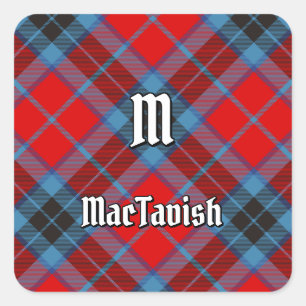 Clan MacTavish Tartan Square Sticker