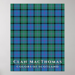 Clan MacThomas Colours of Scotland 2 Tartan Plaid Poster