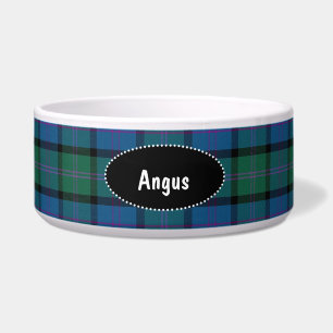 Clan MacThomas Plaid Custom Dog Bowl