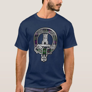 Clan Malcolm Crest & Dress Tartan T-Shirt