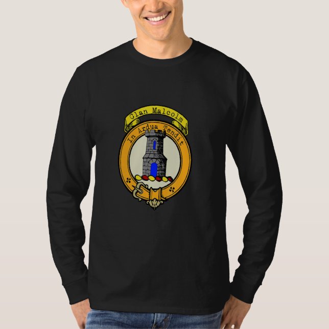 Clan Malcolm Scottish Crest T-Shirt (Front)
