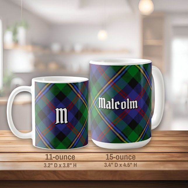 Clan Malcolm Tartan Coffee Mug (Creator Uploaded)