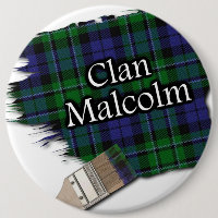 Clan Malcolm Tartan Paint Brush