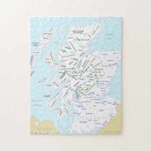Clan Map of Scotland Jigsaw Puzzle