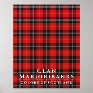 Clan Marjoribanks Colors of Scotland 2 Tartan Poster