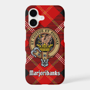 Clan Marjoribanks Crest over Tartan
