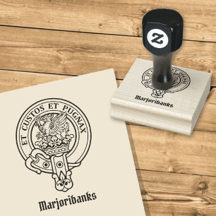 Clan Marjoribanks Crest Rubber Stamp