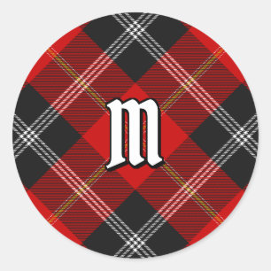 Clan Marjoribanks Tartan Classic Round Sticker