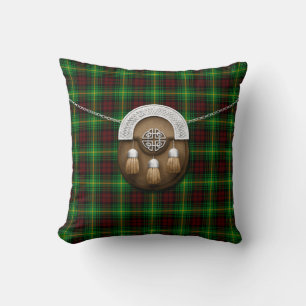 Clan Martin Tartan And Sporran Cushion