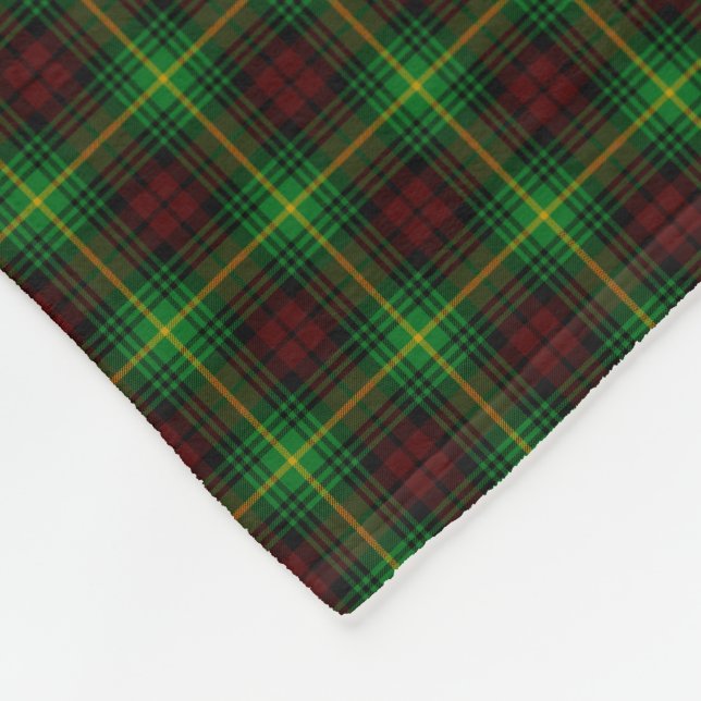 Clan Martin Tartan Fleece Blanket (Corner)