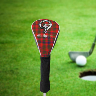 Clan Matheson Crest Badge and Tartan  Golf Head Cover