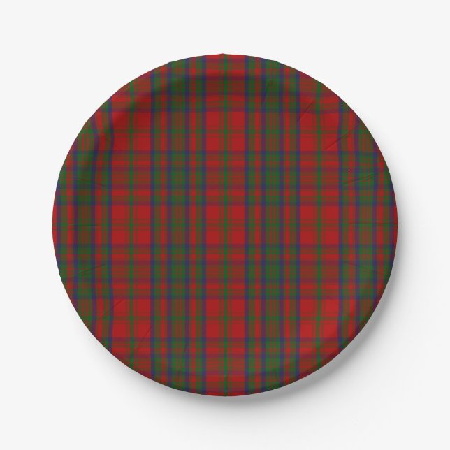 Clan Matheson Tartan Paper Plate (Front)