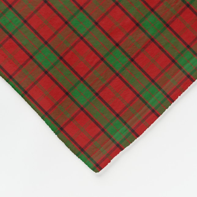 Clan Maxwell Tartan Fleece Blanket (Corner)