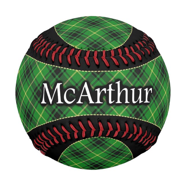 Clan McArthur MacArthur Scottish Tartan Baseball (Front)