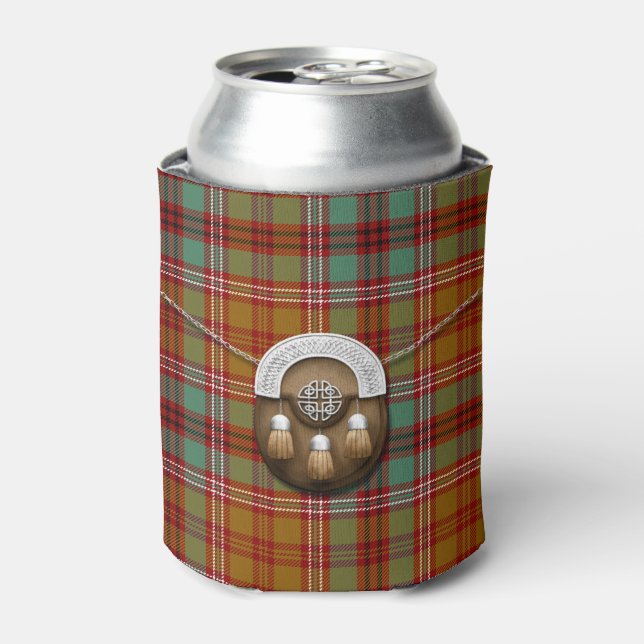 Clan McCall Tartan And Sporran Can Cooler (Can Front)
