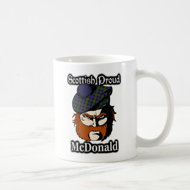Clan McDonald Tartan Scottish Coffee Mug (Right)