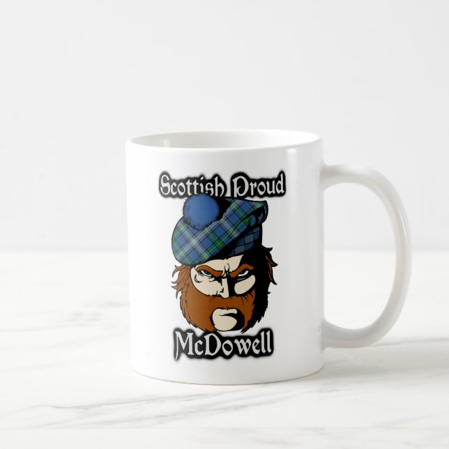 Clan McDowell Tartan Scottish Coffee Mug (Right)