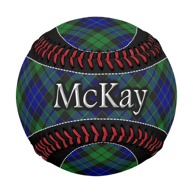 Clan McKay MacKay Scottish Dream Tartan Baseball (Front)