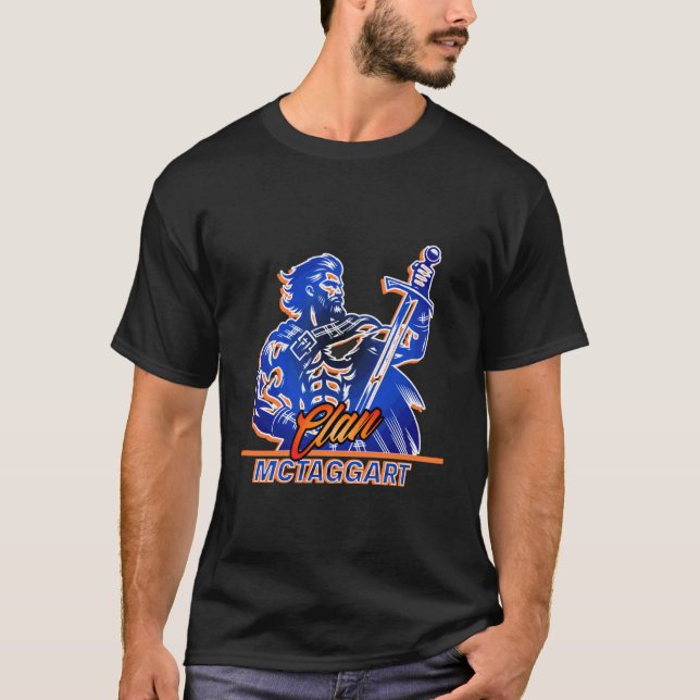 Clan McTaggart Warrior Heritage Design T-Shirt (Front)