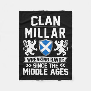 Clan Millar Scottish Family Scotland Mothers Day F Fleece Blanket