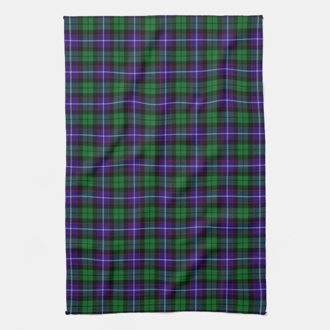 Clan Mitchell Tartan Tea Towel (Vertical)