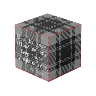 Clan Moffat Tartan House Blessing Cube