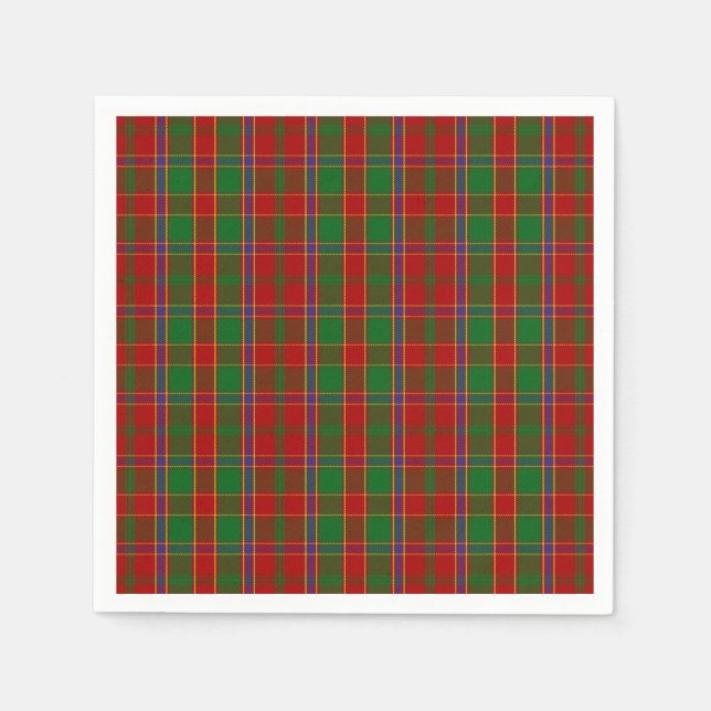 Clan Monro Tartan Napkin (Front)