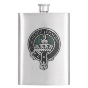 Clan Morrison Crest & Hunting Tartan Flask