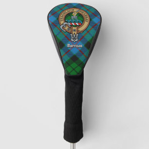 Clan Morrison Crest over Hunting Tartan Golf Head Cover