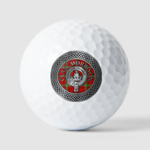 Clan Morrison Crest & Tartan Knot Golf Balls