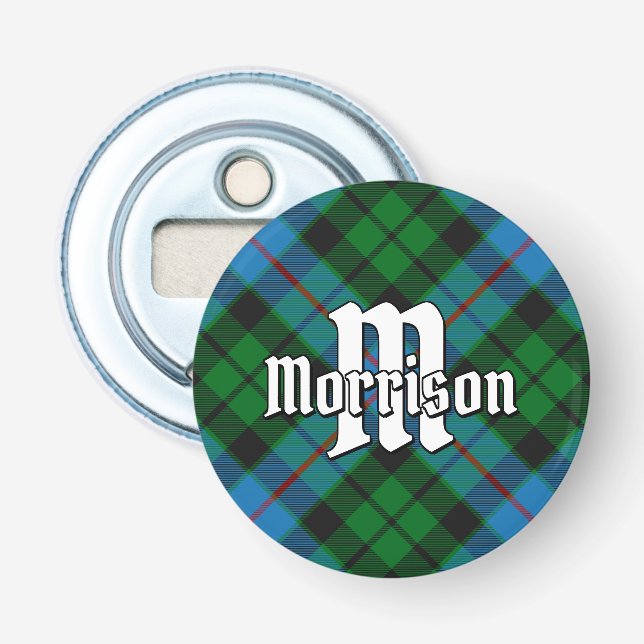 Clan Morrison Hunting Tartan Bottle Opener (Front)