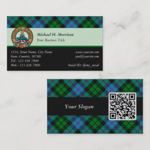 Clan Morrison Hunting Tartan Business Card