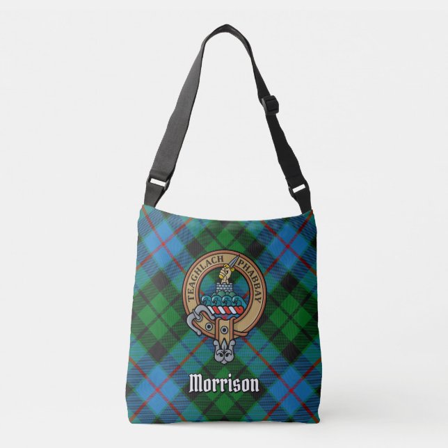 Clan Morrison Hunting Tartan Crossbody Bag (Front)