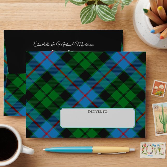 Clan Morrison Hunting Tartan Envelope (Desk)