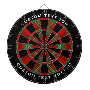 Clan Morrison Red Tartan Dart Board