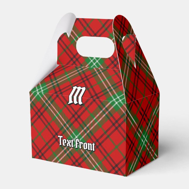 Clan Morrison Red Tartan Favour Box (Front Side)