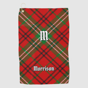 Clan Morrison Red Tartan Golf Towel